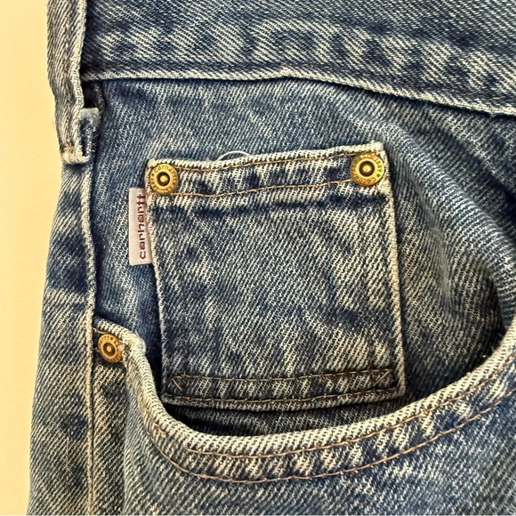 Carhartt Traditional Fit Straight Leg Dark Denim Jeans Men's B480-DVB Size 36x34 - Picture 3 of 10